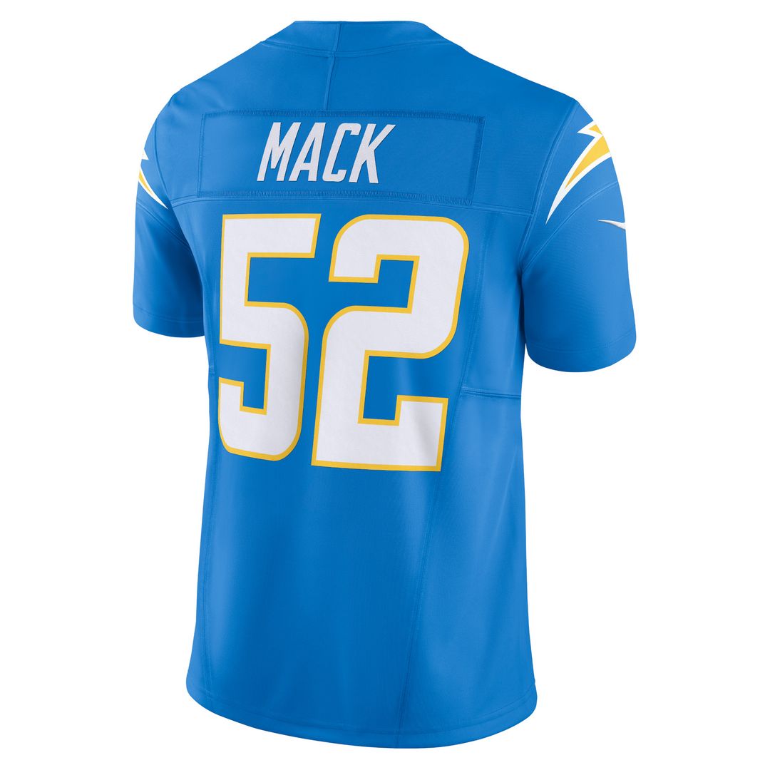 Khalil Mack Los Angeles Chargers Nike Vapor F.U.S.E. Limited Jersey - Powder Blue Official NFL Team Apparel Football Fan Gear