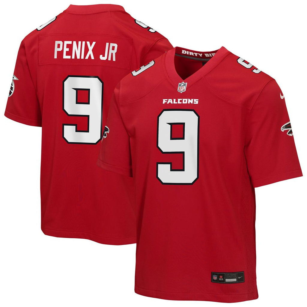 Michael Penix Jr. Atlanta Falcons Nike Youth Game Jersey - Red Official NFL Team Apparel Football Fan Gear