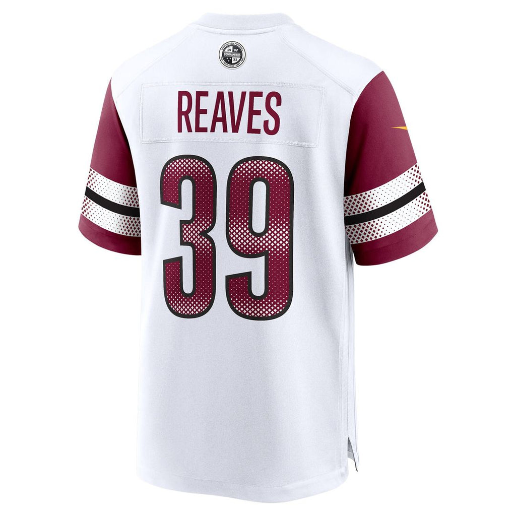 Jeremy Reaves Washington Commanders Nike Game Jersey - White Official NFL Team Apparel Football Fan Gear