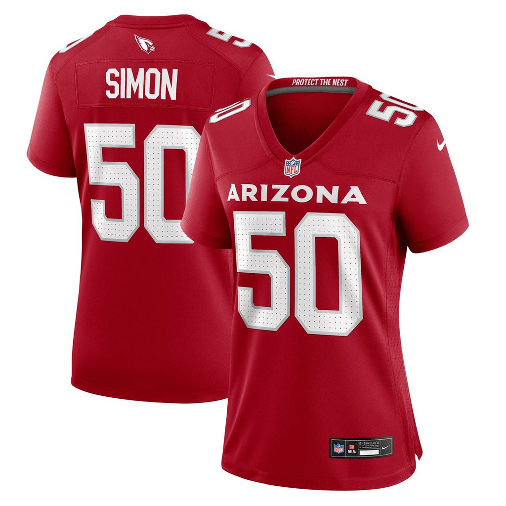 Cody Simon Arizona Cardinals Nike Women's Team Game Jersey - Cardinal Official NFL Team Apparel Football Fan Gear