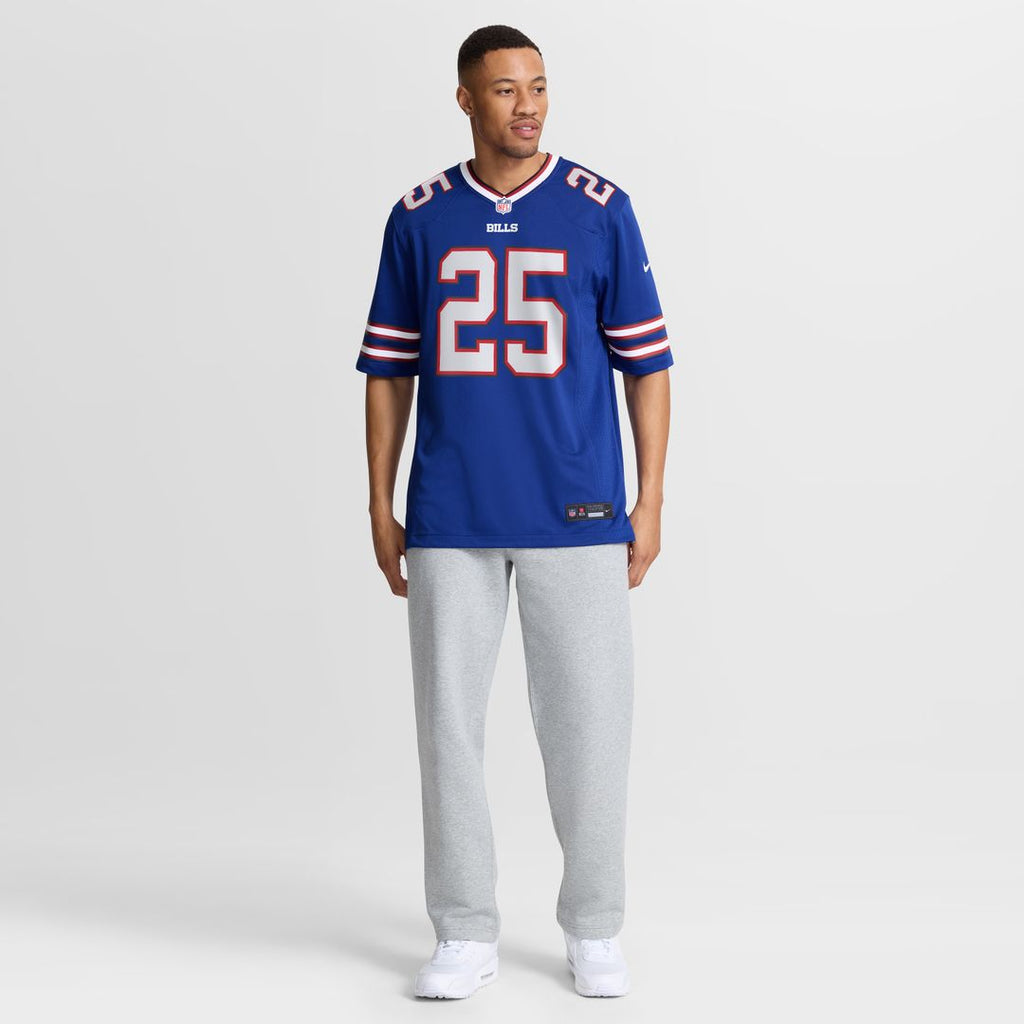 Ty Johnson Buffalo Bills Nike Team Game Jersey - Royal Official NFL Team Apparel Football Fan Gear