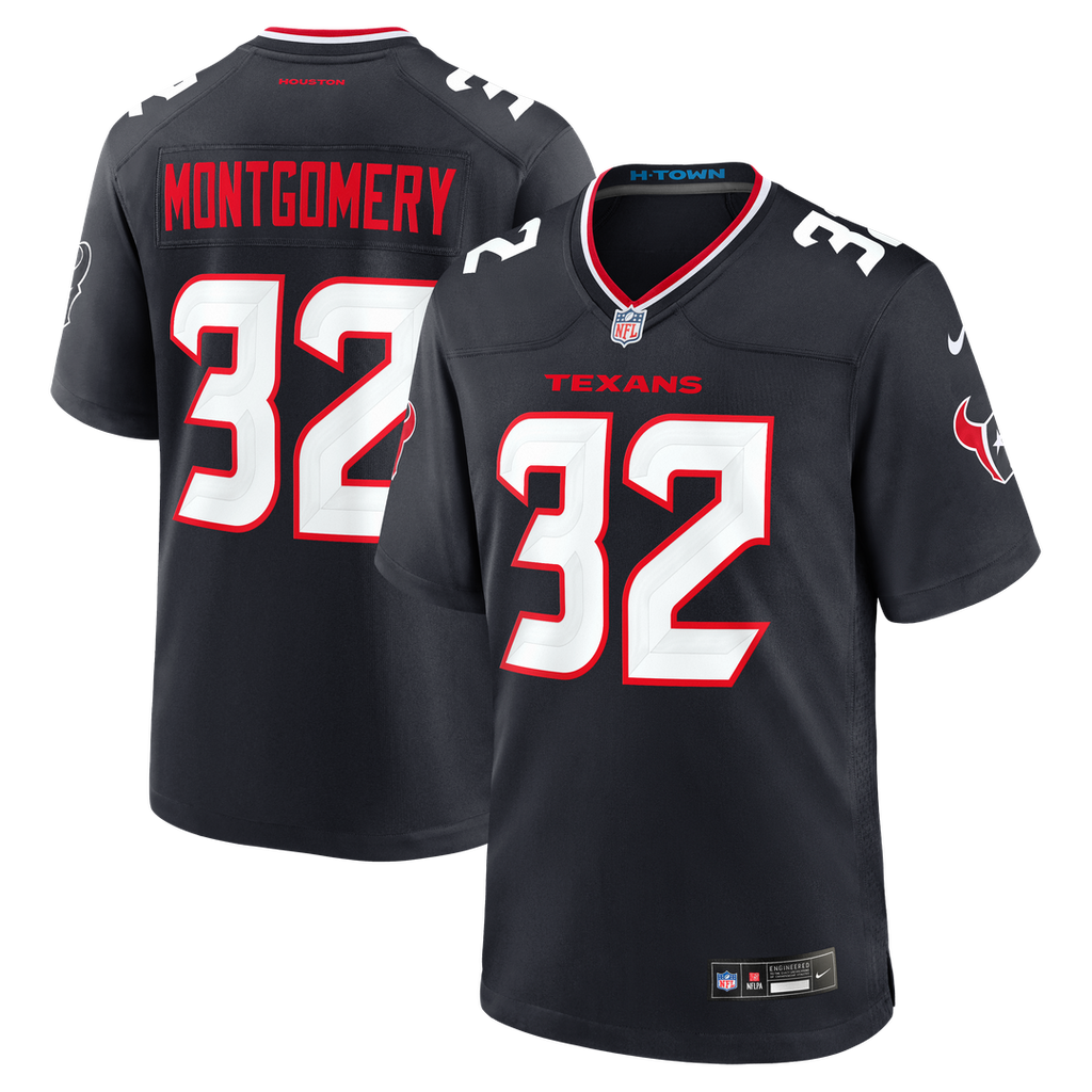 David Montgomery Houston Texans Nike Game Jersey - Navy Official NFL Team Apparel Football Fan Gear