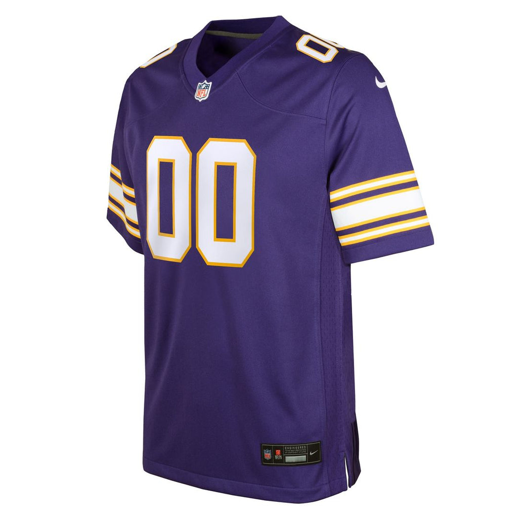 Minnesota Vikings Nike Youth Classic Custom Game Jersey - Purple Official NFL Team Apparel Football Fan Gear