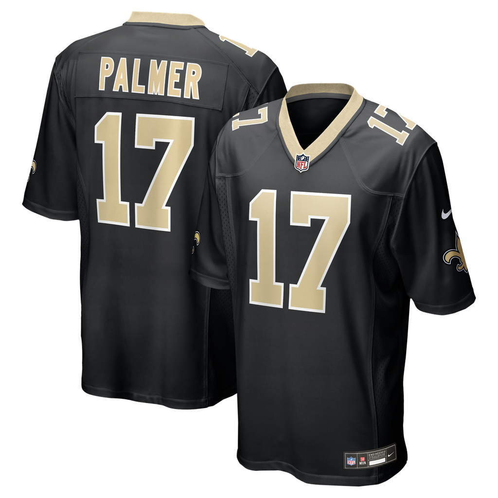 Trey Palmer New Orleans Saints Nike Team Game Jersey - Black Official NFL Team Apparel Football Fan Gear