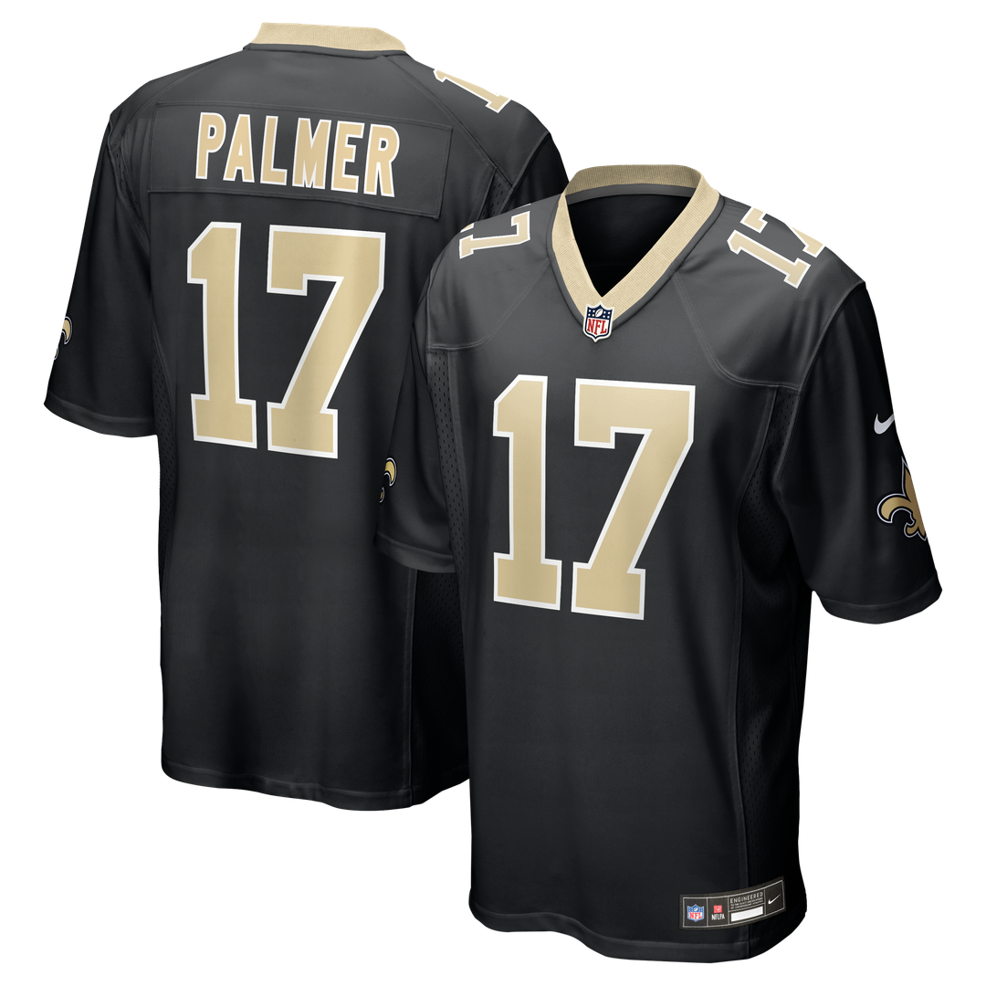 Trey Palmer New Orleans Saints Nike Team Game Jersey - Black Official NFL Team Apparel Football Fan Gear