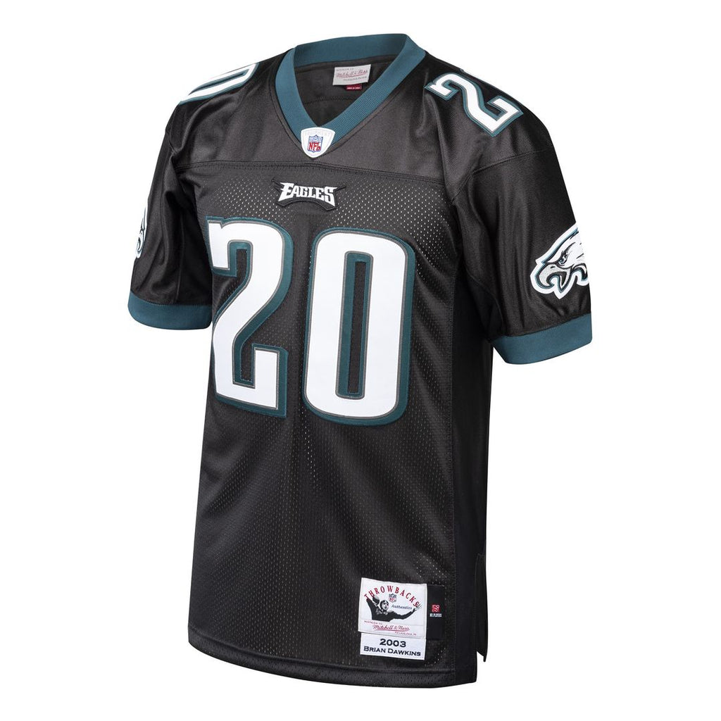 Brian Dawkins Philadelphia Eagles 2003 Mitchell & Ness Authentic Throwback Retired Player Jersey - Black Official NFL Team Apparel Football Fan Gear