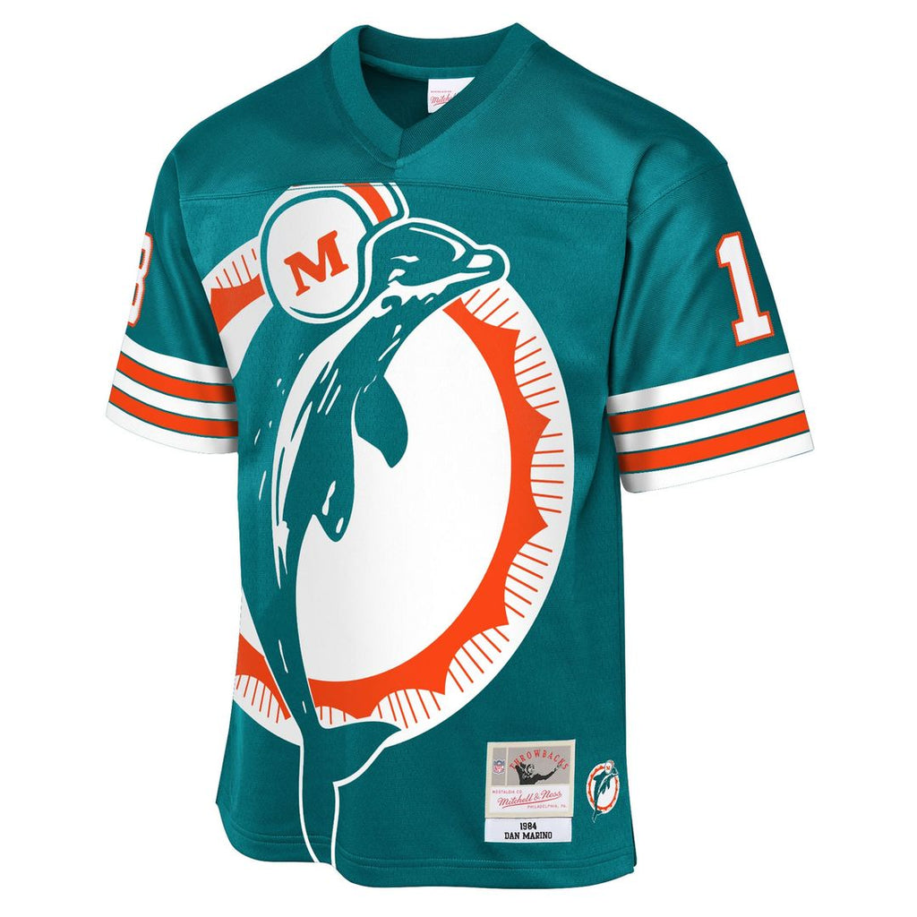 Dan Marino Miami Dolphins Mitchell & Ness Youth 1984 Throwback Fashion Jersey - Aqua Official NFL Team Apparel Football Fan Gear