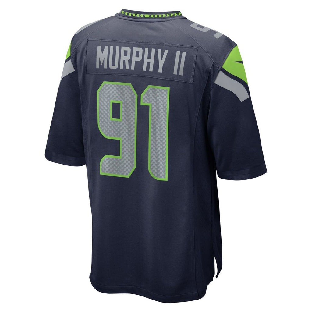 Byron Murphy II Seattle Seahawks Nike Player Game Jersey - College Navy Official NFL Team Apparel Football Fan Gear