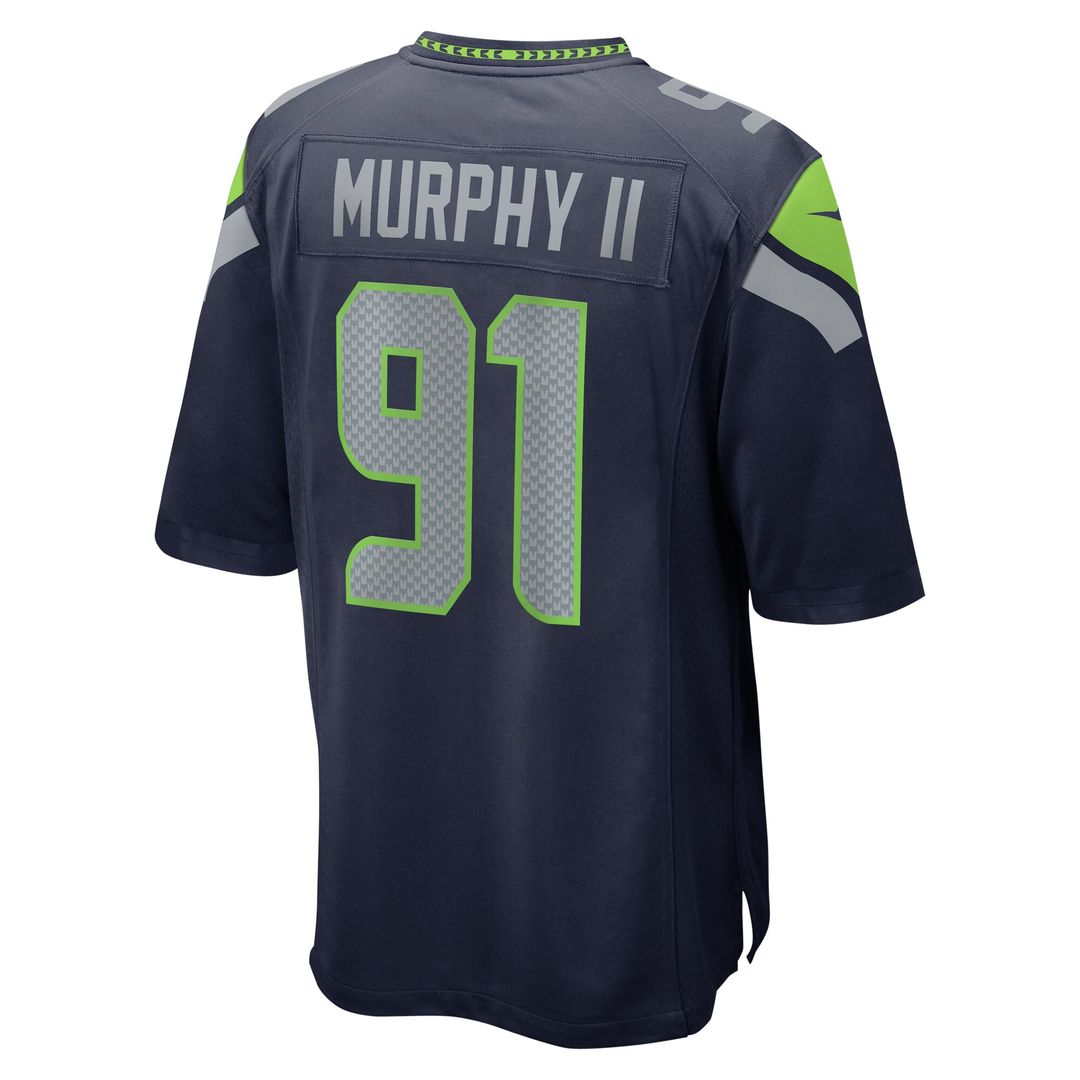 Byron Murphy II Seattle Seahawks Nike Player Game Jersey - College Navy Official NFL Team Apparel Football Fan Gear