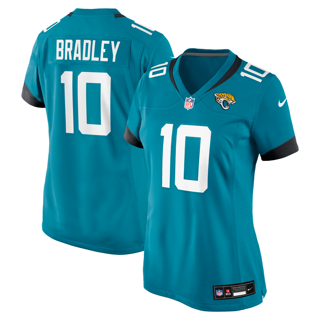 Carter Bradley Jacksonville Jaguars Nike Women's Team Game Jersey - Teal Official NFL Team Apparel Football Fan Gear