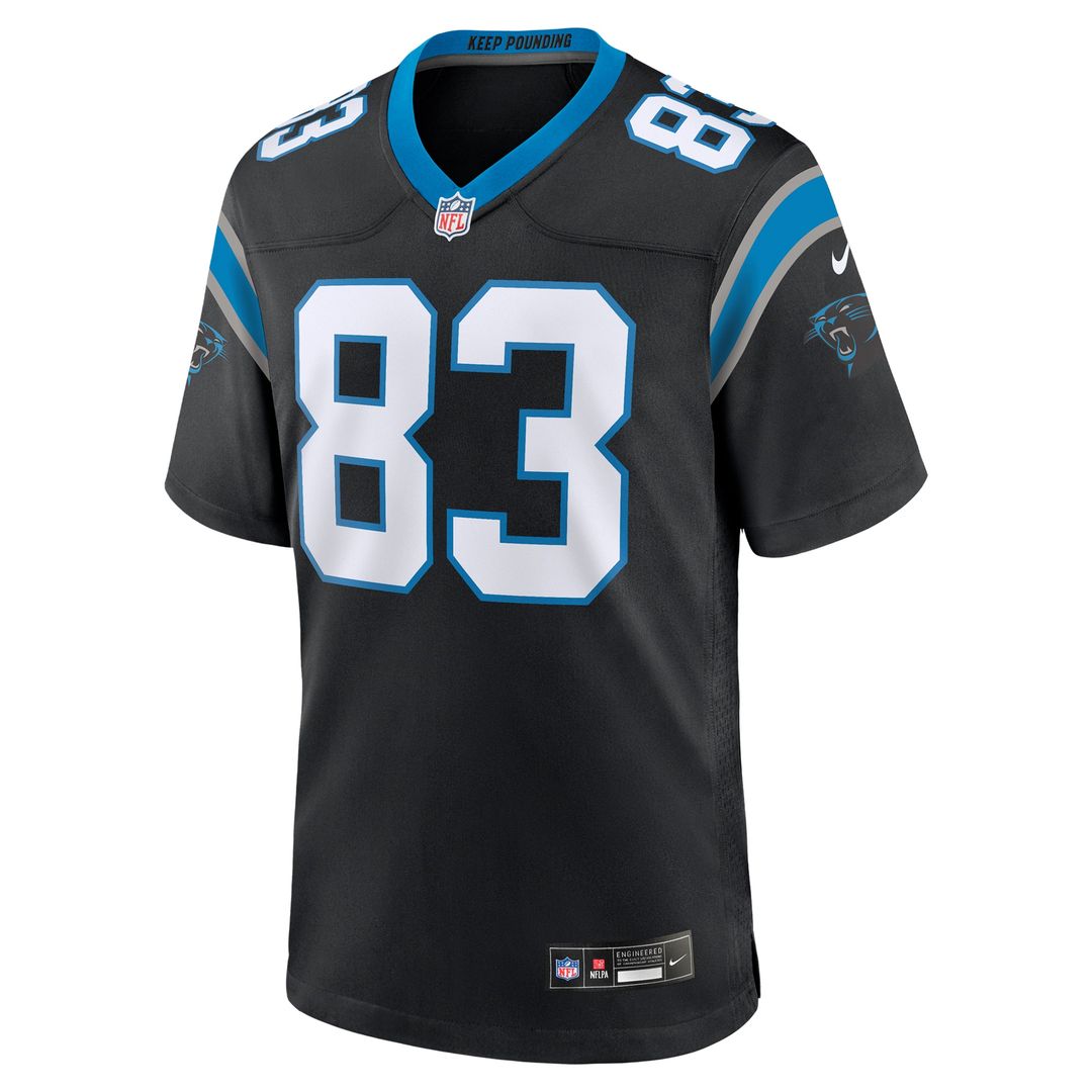 David Moore Carolina Panthers Nike Game Jersey - Black Official NFL Team Apparel Football Fan Gear