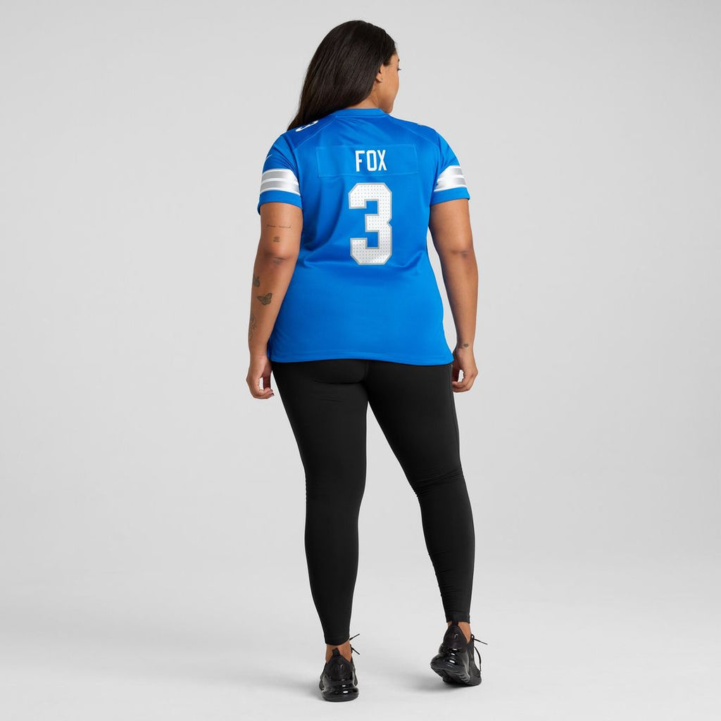 Jack Fox Detroit Lions Nike Women's Team Game Jersey - Blue Official NFL Team Apparel Football Fan Gear