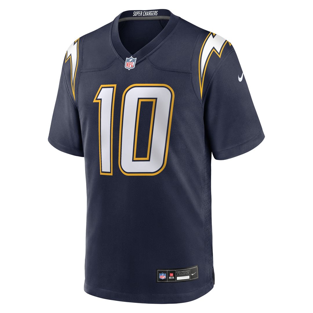 Justin Herbert Los Angeles Chargers Nike Alternate Charger Power Game Player Jersey - Gold Official NFL Team Apparel Football Fan Gear