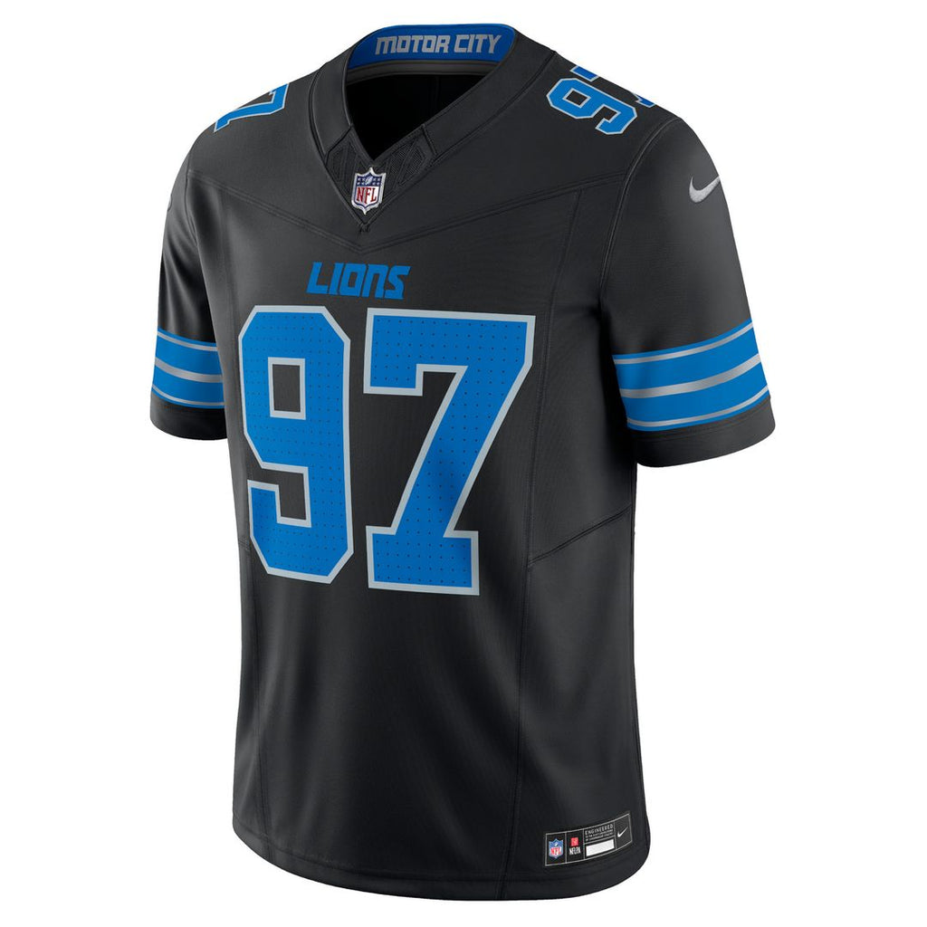Aidan Hutchinson Detroit Lions Nike 2nd Alternate Vapor F.U.S.E. Limited Jersey - Black Official NFL Team Apparel Football Fan Gear