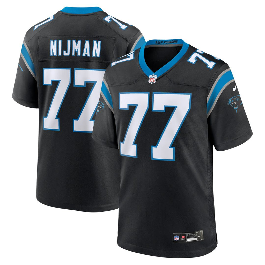 Yosh Nijman Carolina Panthers Nike Game Jersey - Black Official NFL Team Apparel Football Fan Gear