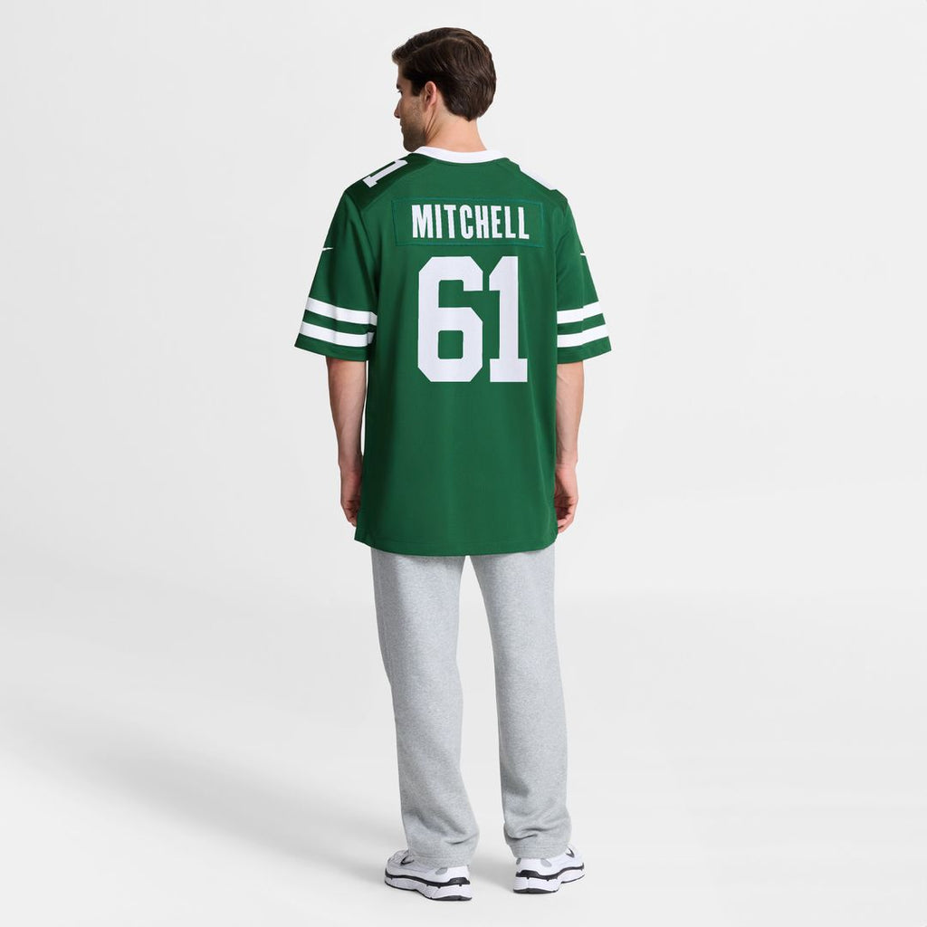 Max Mitchell New York Jets Nike Team Game Jersey - Legacy Green Official NFL Team Apparel Football Fan Gear