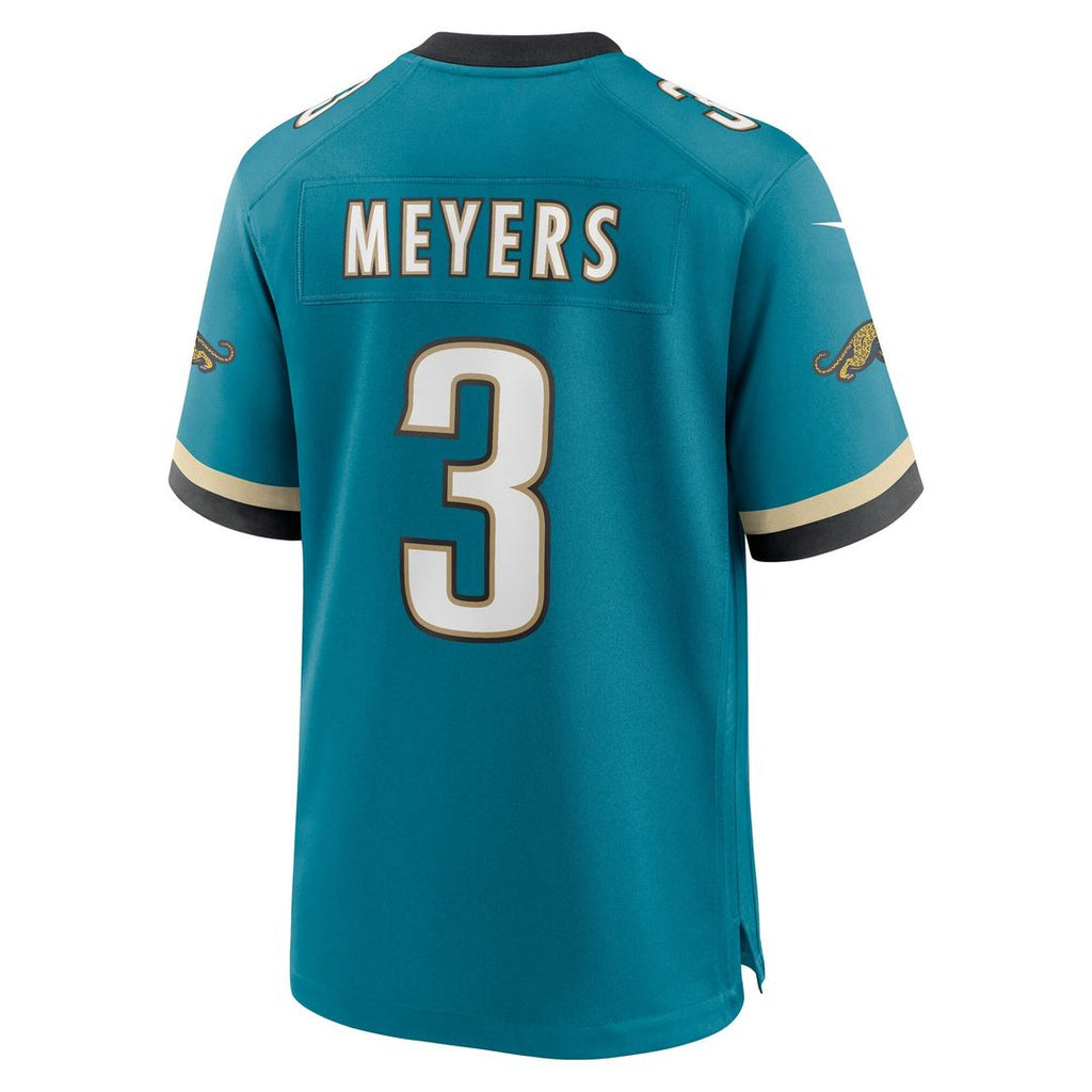 Jakobi Meyers Jacksonville Jaguars Nike Alternate 2 Prowler Throwback Game Jersey - Teal Official NFL Team Apparel Football Fan Gear