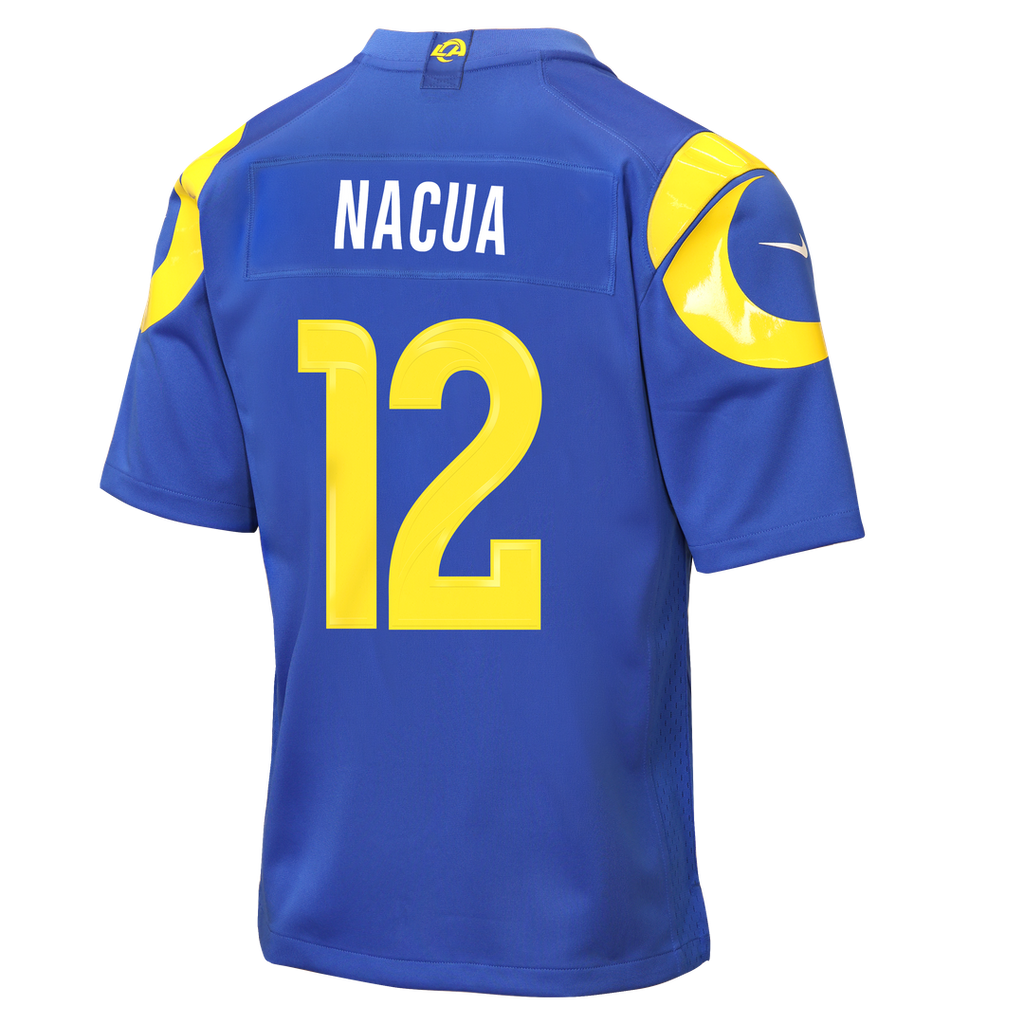 Puka Nacua Los Angeles Rams Nike Youth Game Jersey - White Official NFL Team Apparel Football Fan Gear