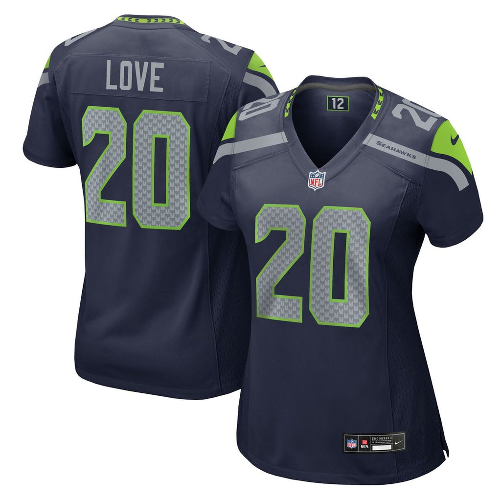 Julian Love Seattle Seahawks Nike Women's Team Game Jersey - College Navy Official NFL Team Apparel Football Fan Gear