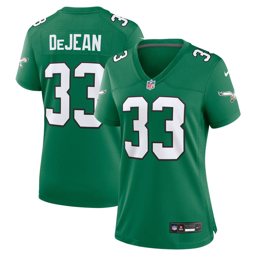 Cooper DeJean Philadelphia Eagles Nike Women's Alternate Game Jersey - Kelly Green Official NFL Team Apparel Football Fan Gear