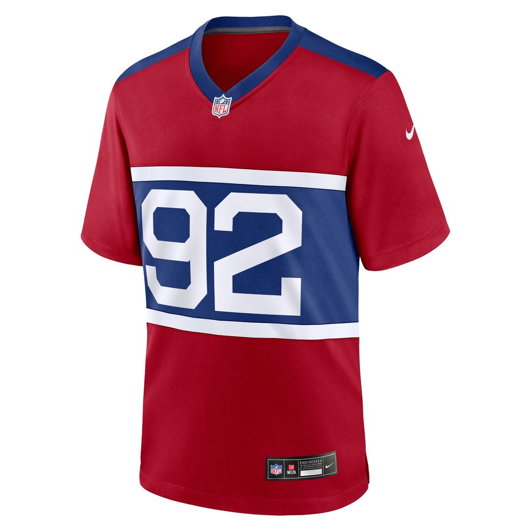 Michael Strahan New York Giants Nike Alternate Retired Player Game Jersey - Century Red Official NFL Team Apparel Football Fan Gear