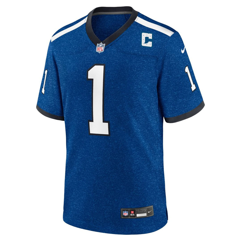 Ahmad Sauce Gardner Indianapolis Colts Nike Alternate 2 Indiana Nights Game Jersey - Heather Royal Official NFL Team Apparel Football Fan Gear