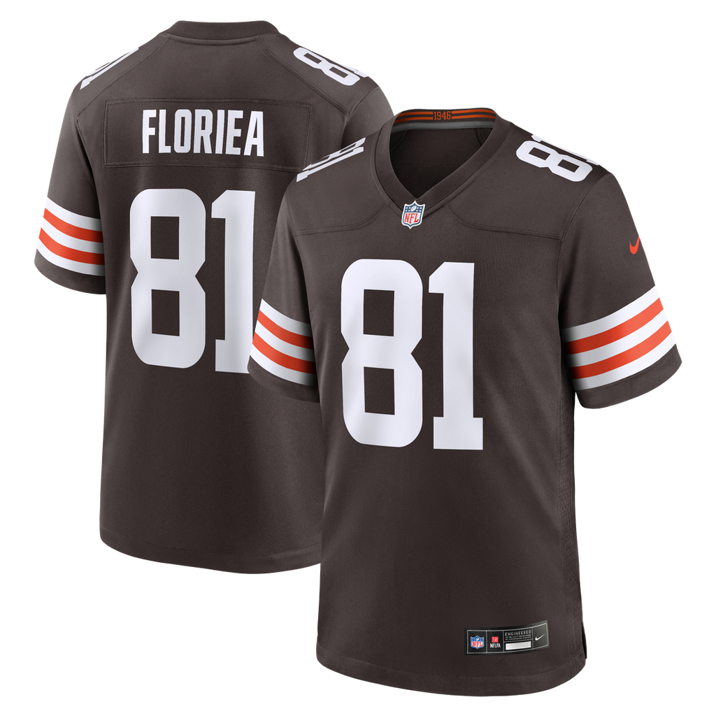 Luke Floriea Cleveland Browns Nike Team Game Jersey - Brown Official NFL Team Apparel Football Fan Gear