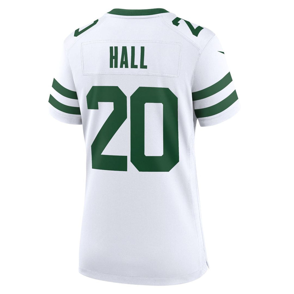 Breece Hall New York Jets Nike Women's Game Jersey - Legacy White Official NFL Team Apparel Football Fan Gear
