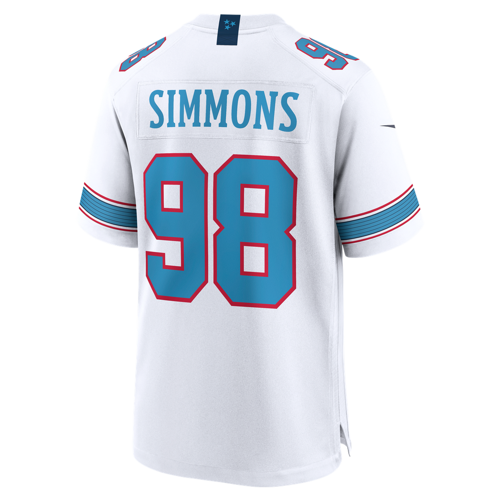 Jeffery Simmons Tennessee Titans Nike Game Jersey - White Official NFL Team Apparel Football Fan Gear