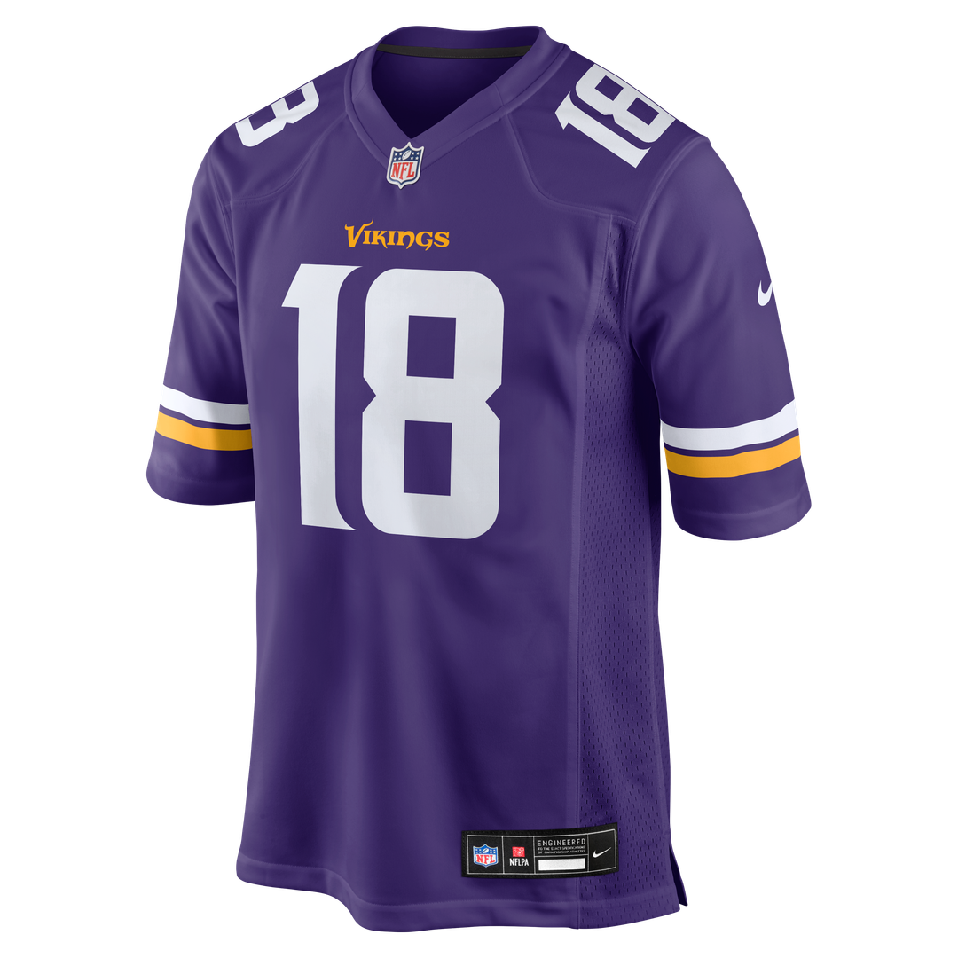 Justin Jefferson Minnesota Vikings Nike Player Game Jersey - Purple Official NFL Team Apparel Football Fan Gear