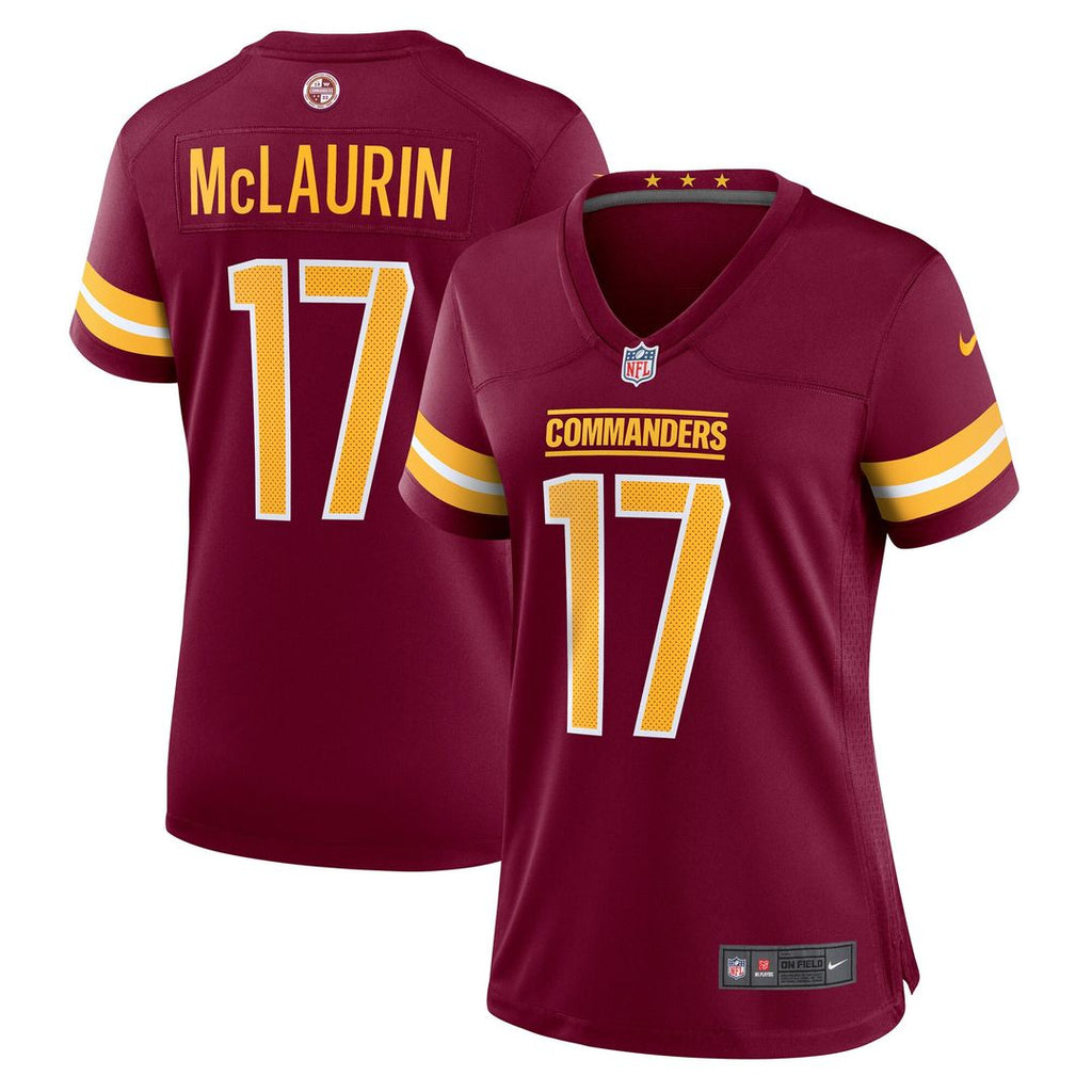 Terry McLaurin Washington Commanders Nike Women's Player Jersey - Burgundy Official NFL Team Apparel Football Fan Gear