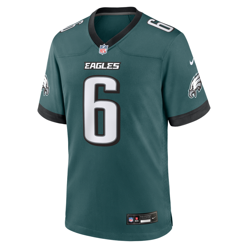 DeVonta Smith Philadelphia Eagles Nike Alternate Game Jersey - Black Official NFL Team Apparel Football Fan Gear