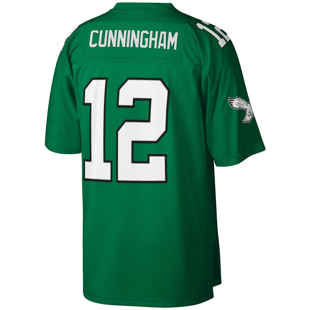 Randall Cunningham Philadelphia Eagles Mitchell & Ness Legacy Replica Jersey - Kelly Green Official NFL Team Apparel Football Fan Gear