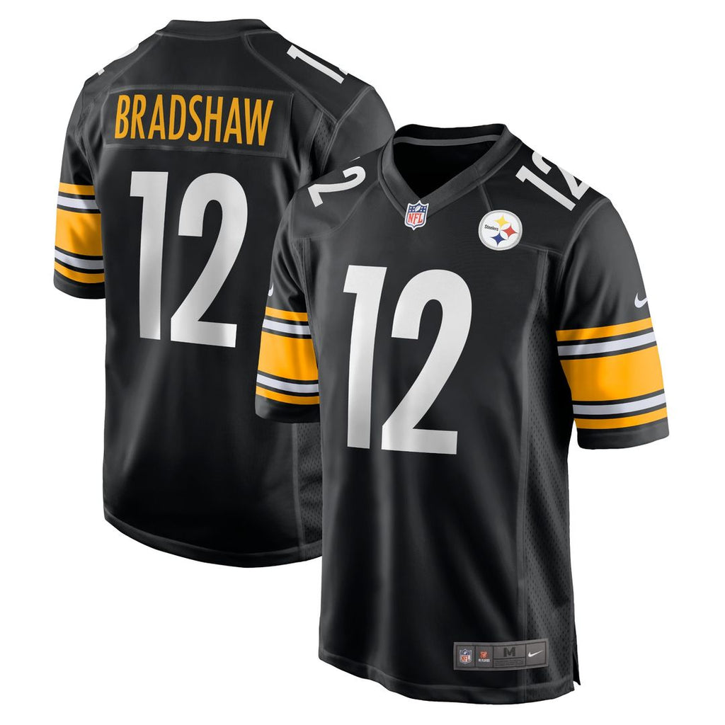 Terry Bradshaw Pittsburgh Steelers Nike Retired Player Game Jersey - Black Official NFL Team Apparel Football Fan Gear