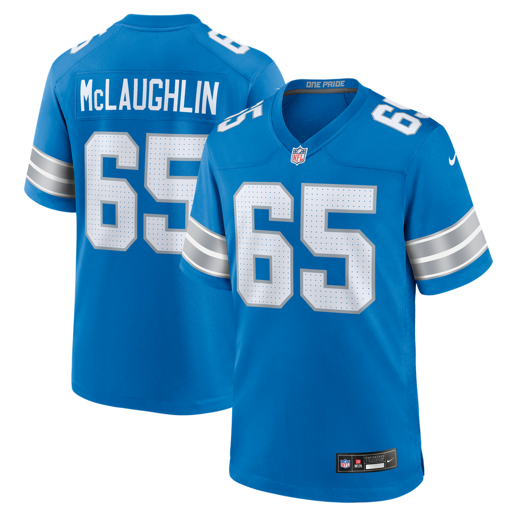 Seth McLaughlin Detroit Lions Nike Team Game Jersey - Blue Official NFL Team Apparel Football Fan Gear