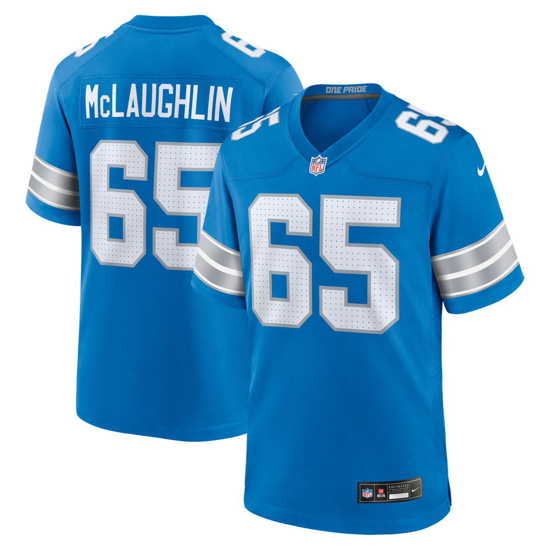 Seth McLaughlin Detroit Lions Nike Team Game Jersey - Blue Official NFL Team Apparel Football Fan Gear