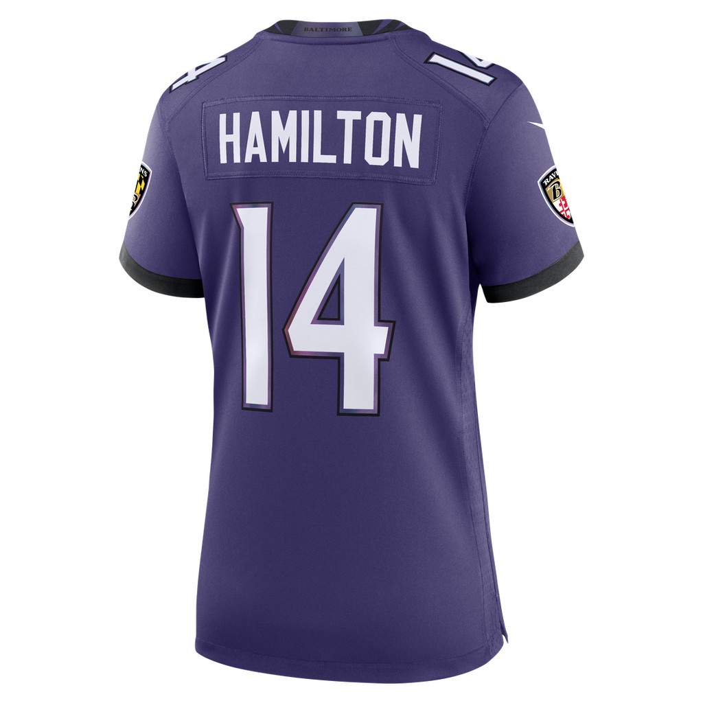 Kyle Hamilton Baltimore Ravens Nike Women's Team Game Jersey - Purple Official NFL Team Apparel Football Fan Gear