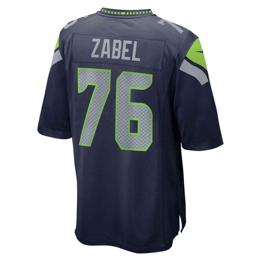 Grey Zabel Seattle Seahawks Nike Team Game Jersey - Navy Official NFL Team Apparel Football Fan Gear