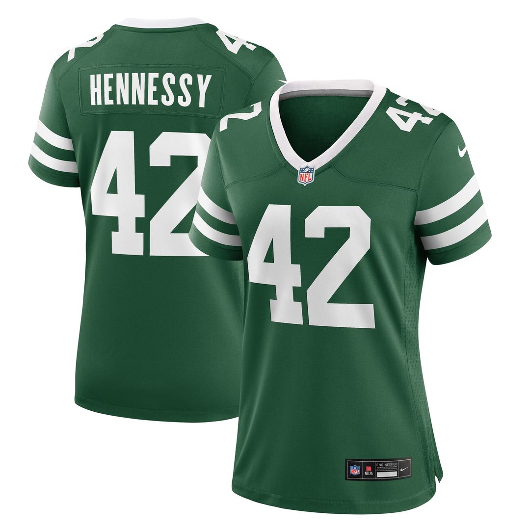 Thomas Hennessy New York Jets Nike Women's Game Jersey - Legacy Green Official NFL Team Apparel Football Fan Gear