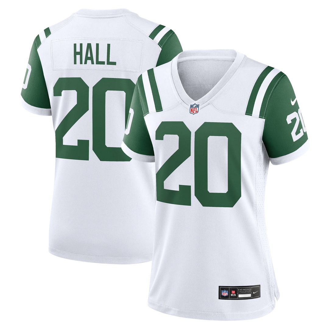 Breece Hall New York Jets Nike Women's Classic Alternate Game Jersey - White Official NFL Team Apparel Football Fan Gear
