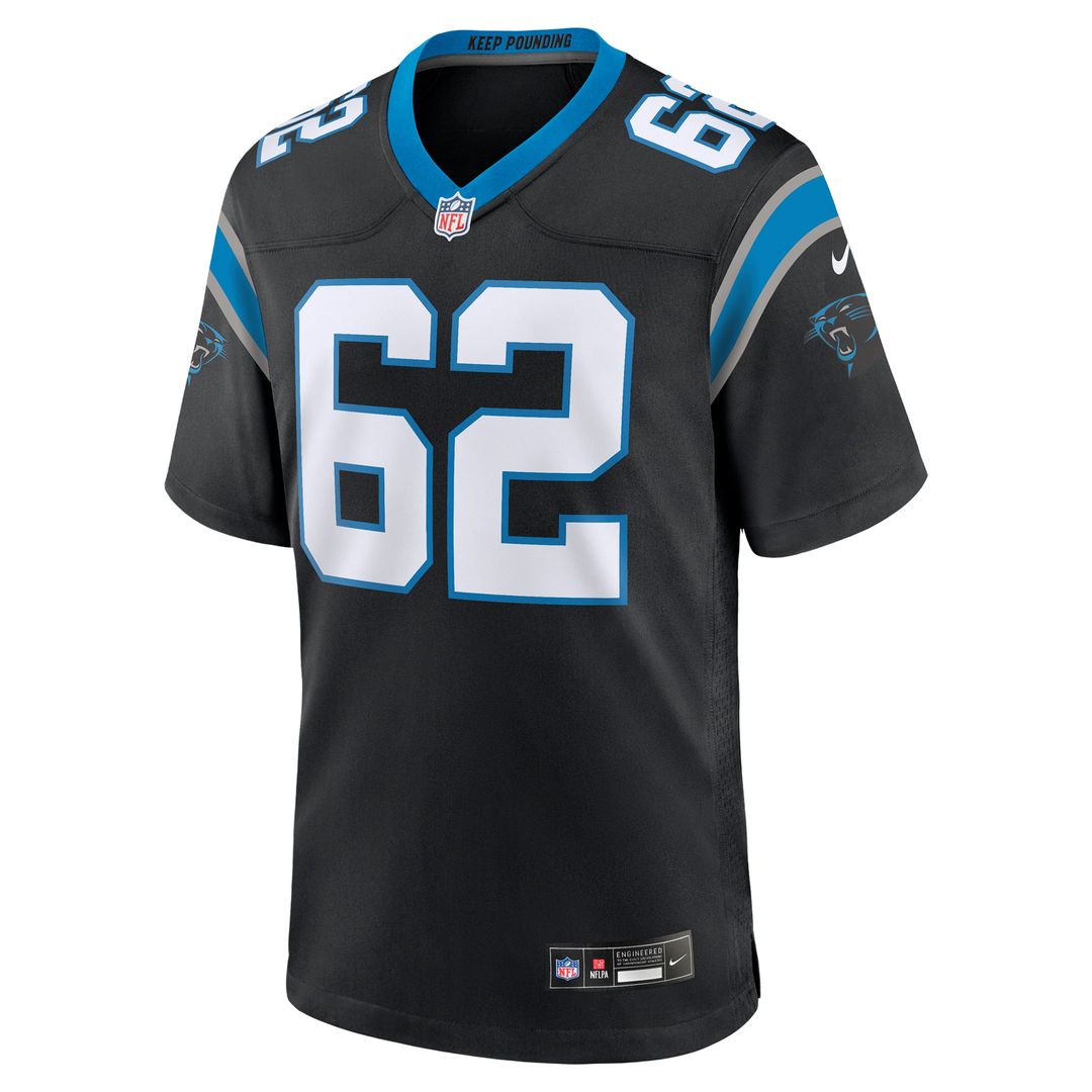 Chandler Zavala Carolina Panthers Nike Game Jersey - Black Official NFL Team Apparel Football Fan Gear
