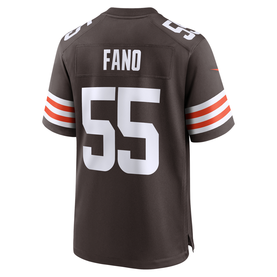 Cleveland Browns Spencer Fano Nike 2026 NFL Draft First Round Pick No. 9 Team Game Jersey - Brown Official NFL Team Apparel Football Fan Gear