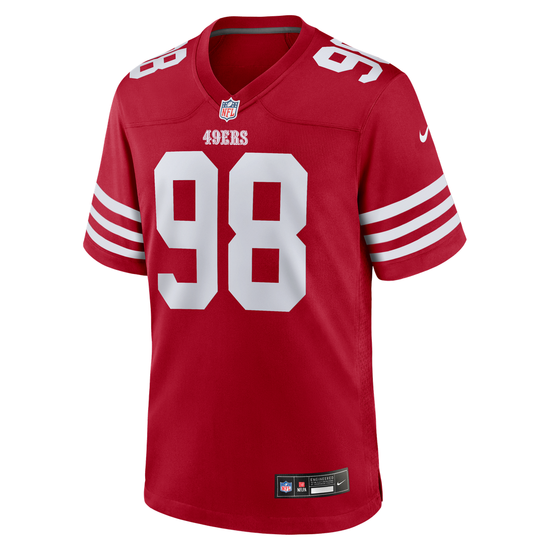 Mykel Williams San Francisco 49ers Nike Game Player Jersey - Scarlet Official NFL Team Apparel Football Fan Gear