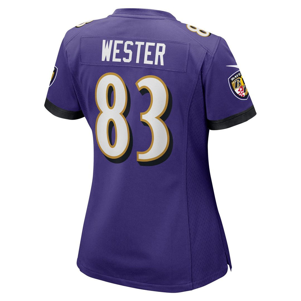 LaJohntay Wester Baltimore Ravens Nike Women's Team Game Jersey - Purple Official NFL Team Apparel Football Fan Gear