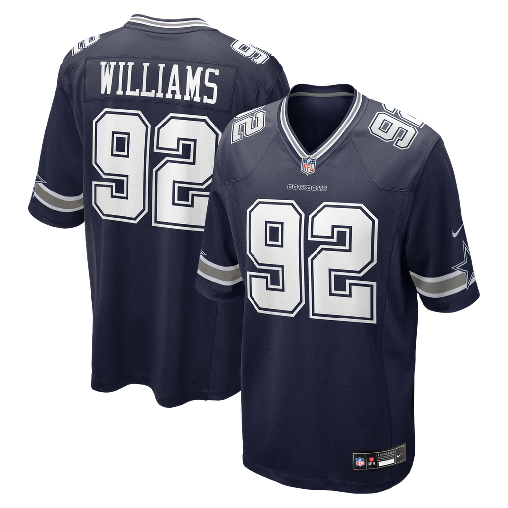 Quinnen Williams Dallas Cowboys Nike Team Game Jersey - Navy Official NFL Team Apparel Football Fan Gear