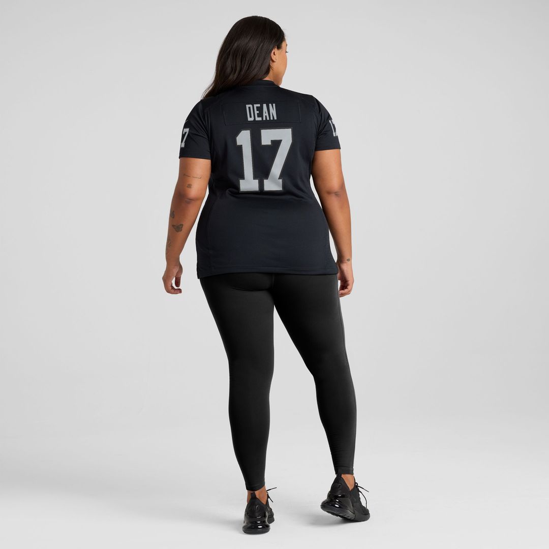 Nakobe Dean Las Vegas Raiders Nike Women's Team Game Jersey - Black Official NFL Team Apparel Football Fan Gear