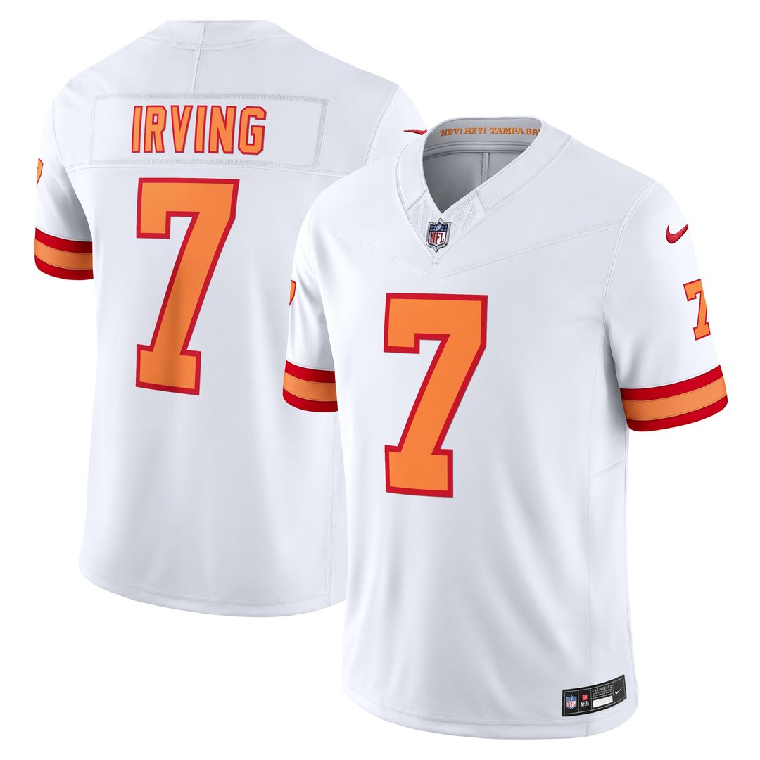 Bucky Irving '76 Tampa Bay Buccaneers Nike Vapor F.U.S.E. Player Limited Jersey - White Official NFL Team Apparel Football Fan Gear