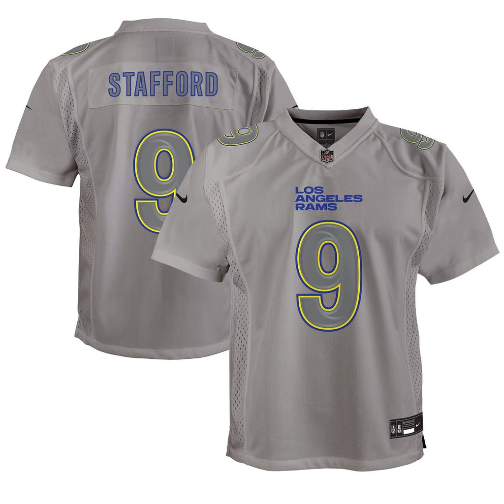 Matthew Stafford Los Angeles Rams Nike Youth Atmosphere Game Jersey - Gray Official NFL Team Apparel Football Fan Gear