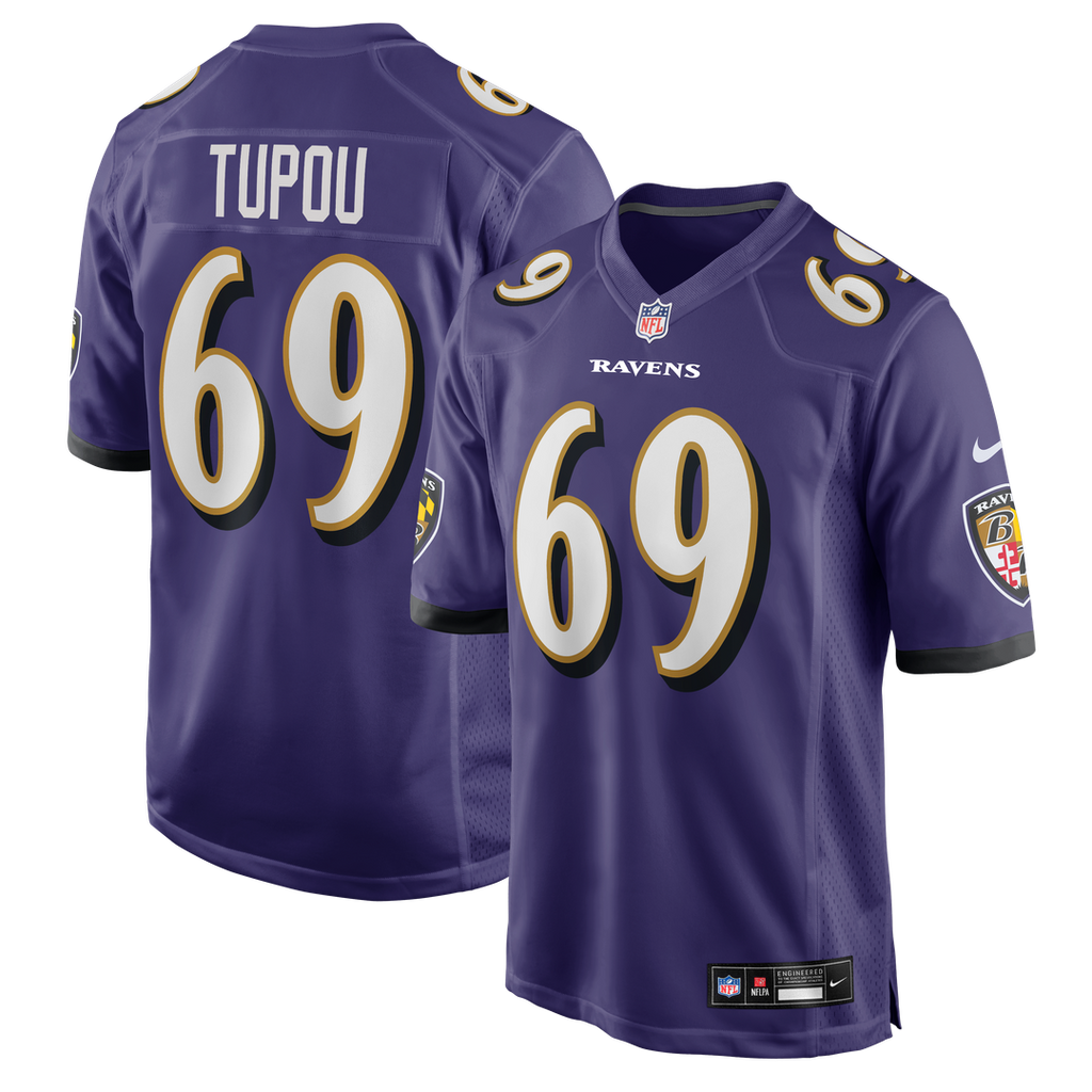 Josh Tupou Baltimore Ravens Nike Team Game Jersey - Purple Official NFL Team Apparel Football Fan Gear