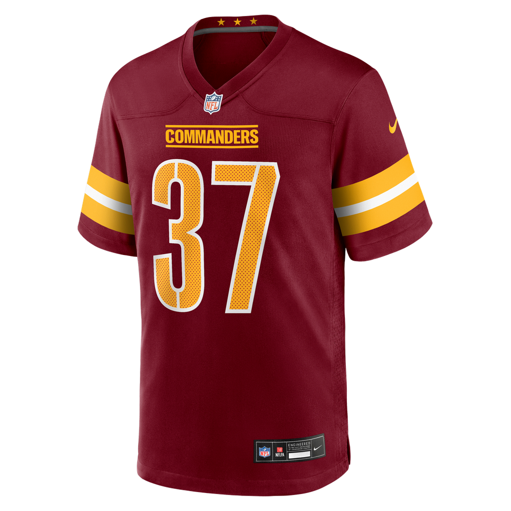 Car'lin Vigers Washington Commanders Nike Team Game Jersey - Burgundy Official NFL Team Apparel Football Fan Gear